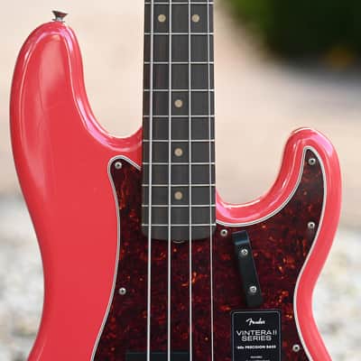 Fender Limited Edition Vintera II Road Worn '60s Precision Bass - Fiesta Red image 3