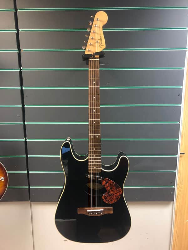 Fender Stratacoustic Deluxe Black 2009 Hybrid Electric/Acoustic Guitar image 1