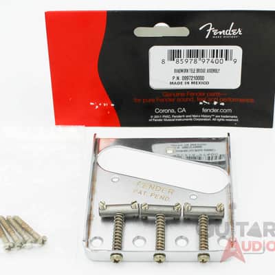 Genuine Fender ROAD WORN Aged Chrome Tele/Telecaster Bridge - 099-7210-000