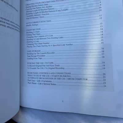 Linn LM-1 Instruction Manual (Rev2/Rev3) image 5