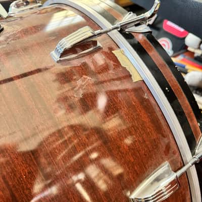 Ludwig Pro Beat Shell Pack, 1970s, 3 Ply, Mahogany Cortex image 6