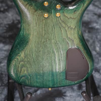 Lefty Warwick Streamer LX JazzMan 2009 Trans Green Left Handed image 16