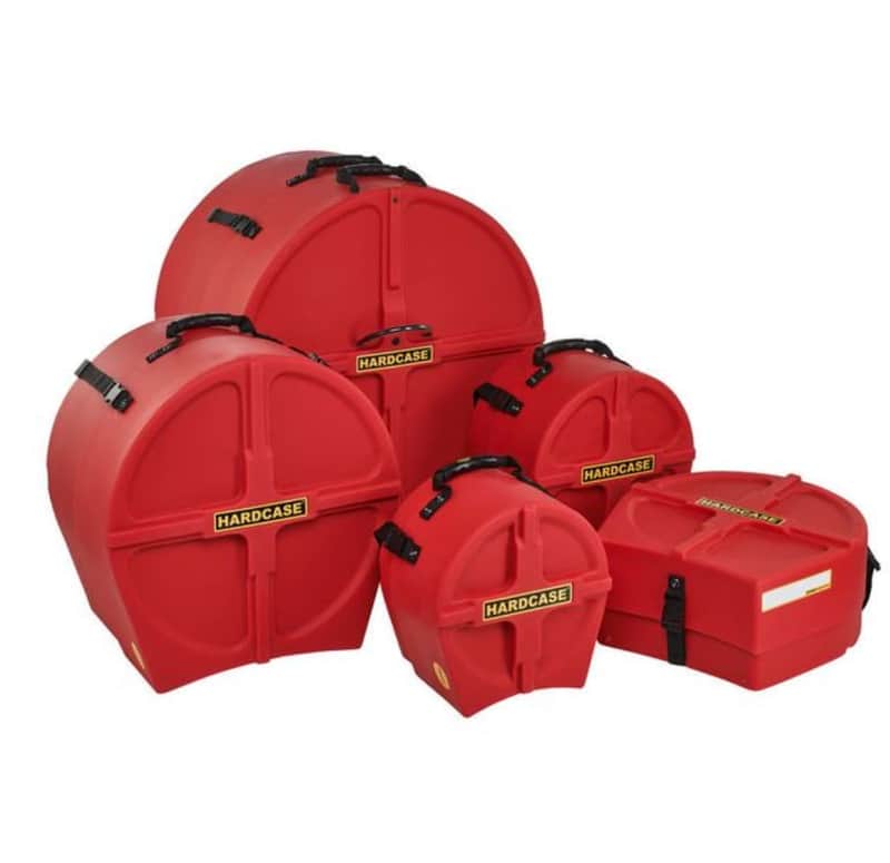 Hardcase Drum Case Set HROCKFUS3-RED image 1