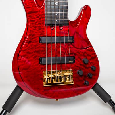 Yamaha TRBJP2 John Patitucci Signature 6-String Bass TRB-JP2 2021 - Transparent Dark Red Excellent Condition **SCOTT'S BASS LESSONS GIVEAWAY WINNER** image 2