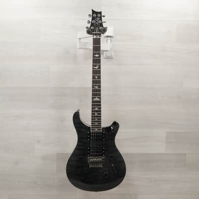 PRS SE Custom 24 Floyd Quilt Top Electric Guitar - Gray Black - Gig Bag Included image 4