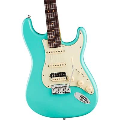 Fender American Ultra Luxe Vintage '60s Stratocaster HSS Electric Guitar. Rosewood Fingerboard, Sea Foam Green TGF33 image 2