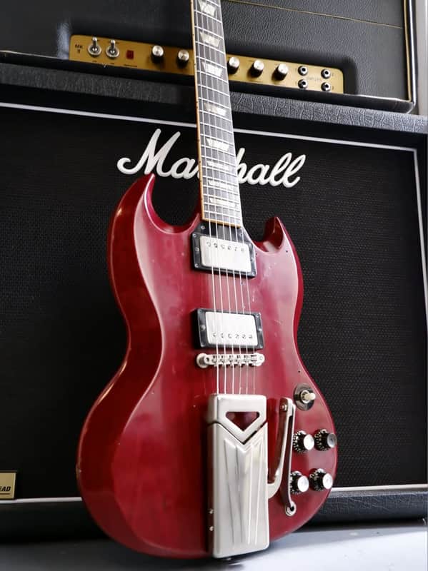 Gibson Les Paul (SG) Standard with Sideways Vibrola 1961 - 1962 - Cherry image 1