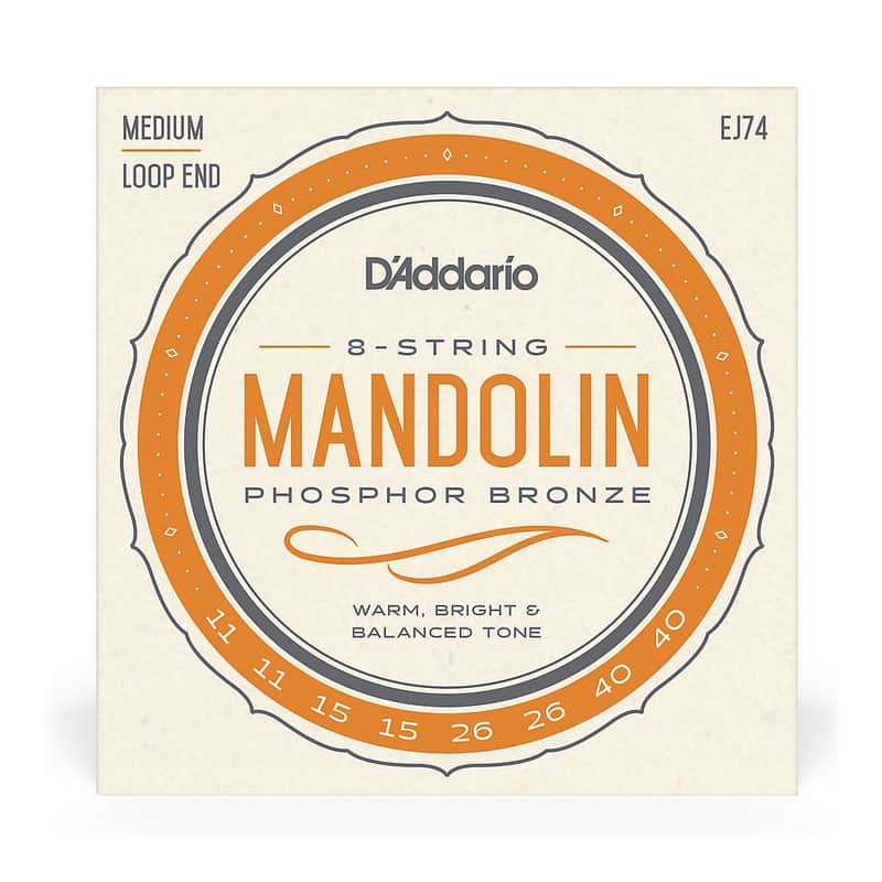 D'Addario Mandolin Strings Phosphor Bronze (.011 - .040) image 1