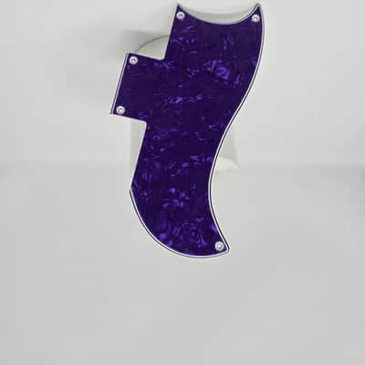 Custom B-Stock Pickguard For 2020 - 2024 Epiphone SG Standard '61 Maestro Vibrola W/Heel Guard - Light Purple Pearl/Black/White/Black .090"