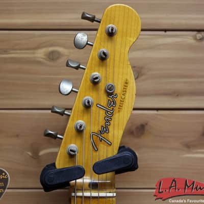 Fender Custom Shop 1952 Telecaster Relic Black Over Candy Apple Red 9238001608 image 5