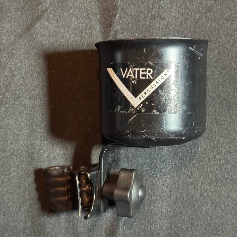 Vater Percussion Cup Holder with Clamp - Black image 1