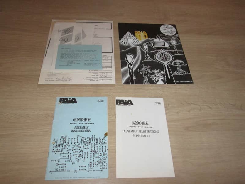 PAIA Gnome Original Assembly Manuals + Brochure and Service reports – 1974  - Synthesizer Brochure/Catalog image 1