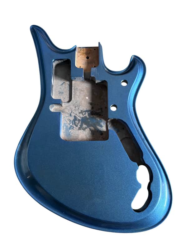 Blue Metallic Finish Guitar Teisco Style Body image 1