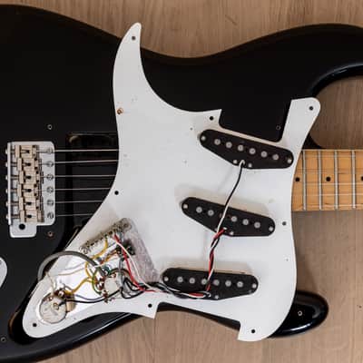 1990s Levinson Blade Texas Standard Vintage S-Style Electric Guitar Black, Japan image 15