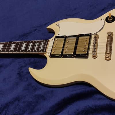 Burny RSG 70 1980's - Sg 61 Custom- Ivory white image 2