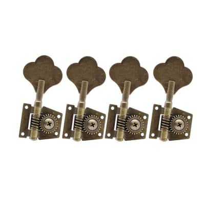 Aged Bronze 4 String Bass Open Gear Precision/Jazz Bass Style Tuning Pegs Machine Heads image 1