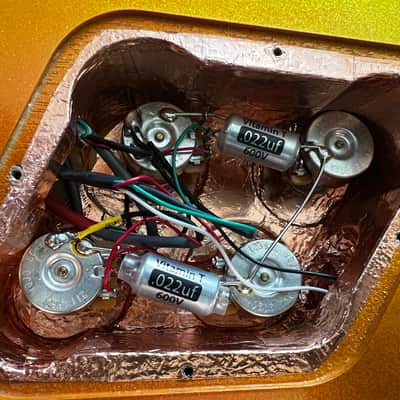 Epiphone Futura Les Paul Custom - Firestorm Shift w/USA Mojotone CTS Premium Wiring Harness/PIO Capacitors: image 16