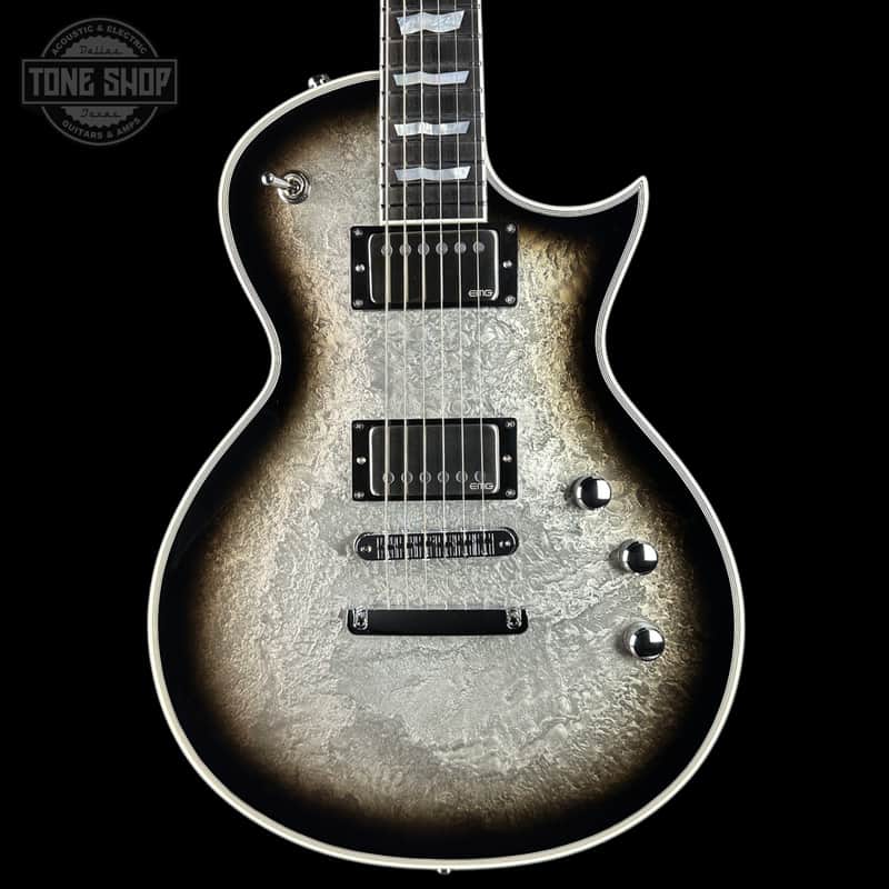 ESP Original Series Eclipse Custom Silver Liquid Metal Burst w/case E8031252 image 1