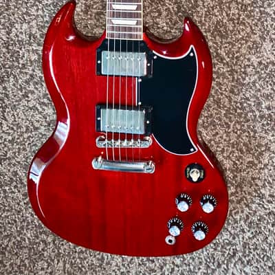 2022 Gibson SG Standard '61 with   Stoptail - Vintage Cherry electric guitar made in the usa ohsc image 4