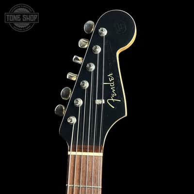 Used 2010 Fender Custom Shop 1960 Stratocaster NOS Black Matching Headstock w/case TSU24732 image 7