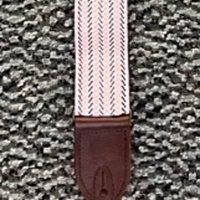 LM Products STH-P 2-Inch Wide Herringbone Adjustable Guitar Strap, Pink image 3