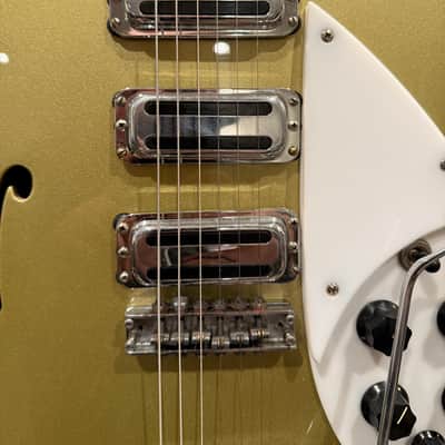 1964 Rickenbacker 345S Export Rose Morris | Desert Gold | Near Mint | Toaster Top | Townshend Spec w/ OHSC image 4