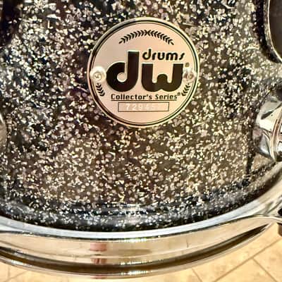 DW Drums Component Drum Rack Tom Custom Made- Maple/Mahogany 2024 - Black Galaxy FinishPly 12”x7” Accepting Offers! image 9
