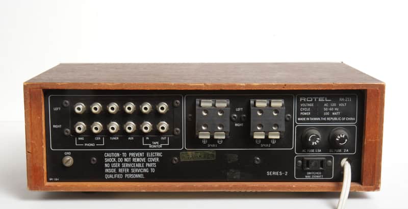 Rotel RA-211 Vintage Stereo Integrated Amplifier #329 As Is for