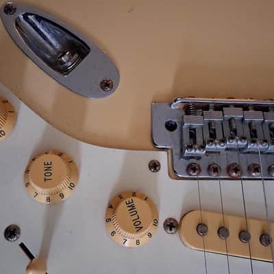 1994 Squier Stratocaster Bullet Series Vintage "Natural Cream Patina" image 16