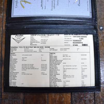 Fender Custom Shop Limited Run 1959 Stratocaster NOS Electric Guitar Sherwood Green Metallic w/Tweed Case image 11