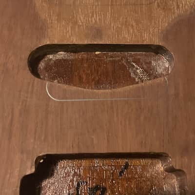 Custom Made 6 String Mahogany Electric Guitar Body 25.5 Scale Length Kahler Ready image 9