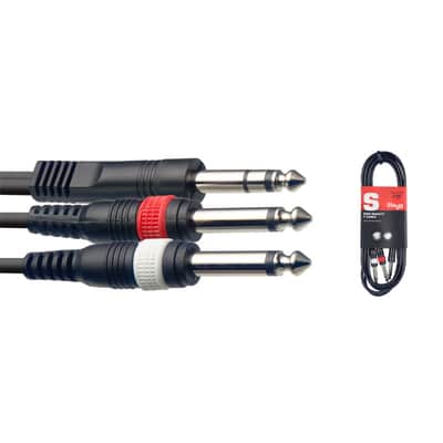 Immagine Stagg SYC1/PS2P E 1m/3ft Balanced Jack to Twin Unbalanced Jacks Cable - 2