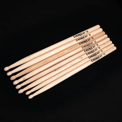 ChromaCast 7A USA Hickory Drumsticks, 6 Pairs with Drumstick Bag image 7