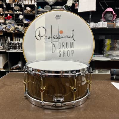 Canopus - HS-1465 - Zelkova 6.5x14 Snare Drum - Ninja Black Lacquer image 4