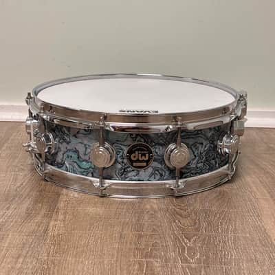 DW Collector's Series Drum Set - 10/12/15/22/14 Blue Abalone Finishply 1999 image 10