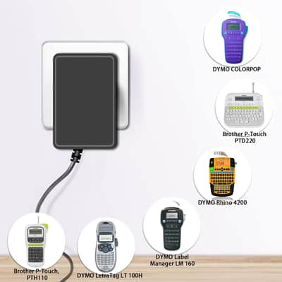 9V 2A Power Supply Charger Cable for Roland PSB-1U Adapter, for Boss PSA-120S ME-80 RC-30 RC-202 ME-70 Power Guitar Pedal, for DYMO LabelManager LM-160 500TS 100 150 220P 350 LM210D LM-200 image 5