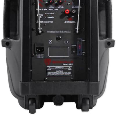 Rockville 12" Portable Karaoke Machine/System w/ (2) Wireless Microphones+LED's image 4
