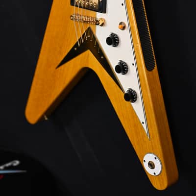 Gibson Custom Shop '59 Reissue Korina Flying V from 2003 in Natural with orinigal hardcase image 6