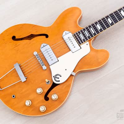 1995 Epiphone Casino Hollowbody Guitar Natural Revolution, Peerless image 1