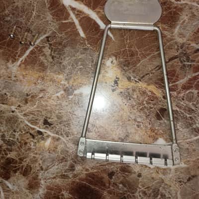 Truetone Tailpiece hollowbody 50's-60's - Weathered Chrome image 5