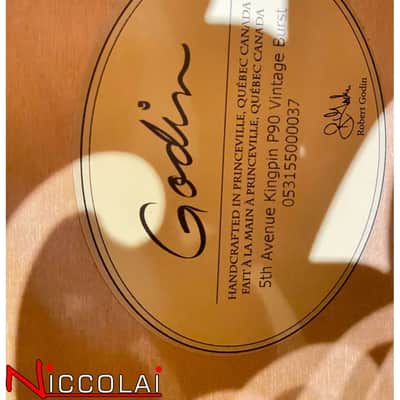 GODIN 5th Avenue Kingpin P90 Vintage Burst image 9