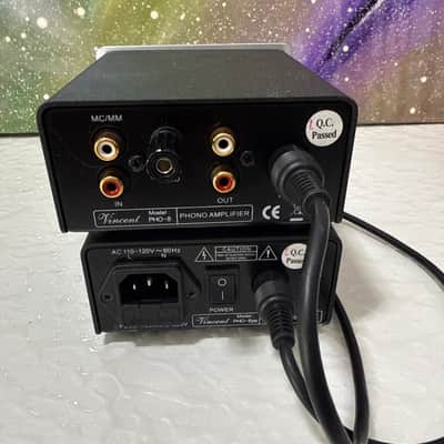 Vincent PHO-8 Phono Amplifier with PHO-8 MC MM Power Supply Silver Face image 6