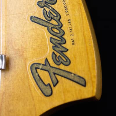 1966 Fender Mustang Guitar with Rosewood Fretboard - Dakota Red image 5