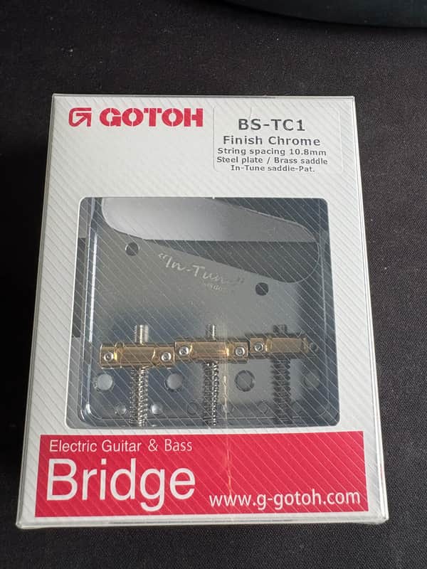 Telecaster Bridge - Gotoh BS-TC1 - Brass Saddles image 1