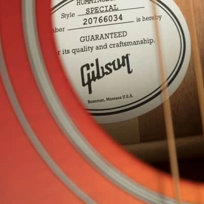 Gibson Hummingbird Special | Satin Vintage Cherry Sunburst image 9