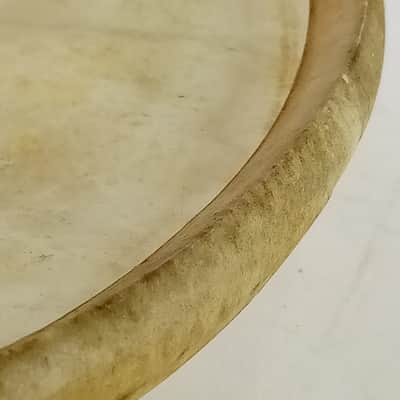 Leedy 18"Calf Skin Bass Drum/Floor Tom Head Maple Flesh Hoop Superior Hardwhite* image 7