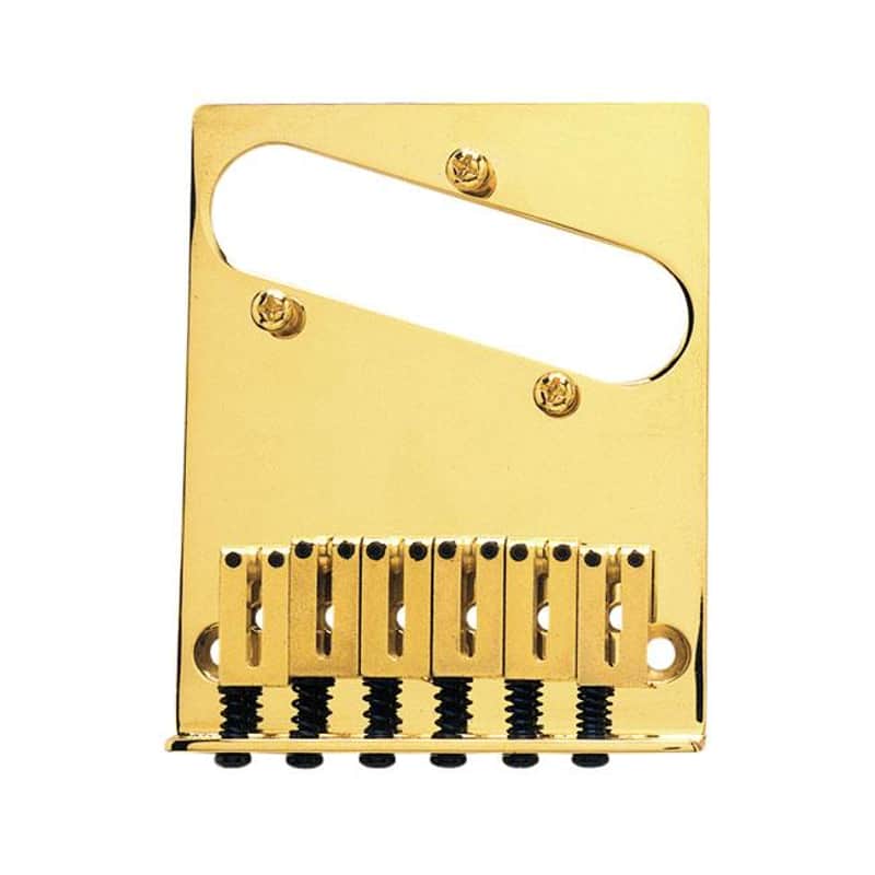 Fender 6-Saddle American Series Telecaster Bridge Assembly Gold 0990807200 image 1