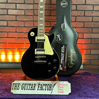 2010 Epiphone Les Paul Traditional Pro Limited Edition Ebony (Gloss top with satin back) Electric Guitar w/ Hard Case image 1