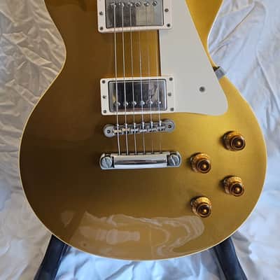 Gibson les paul gold top custom shop 57 reissue Gibson les Paul custom shop gold top 57 reissue 1999 - Real Gold top rare dark back ( mcarty) image 1