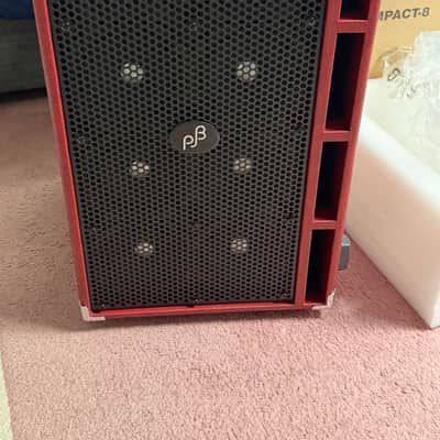 Phil Jones C-8B Piranha C8 Compact 8x5" Bass Speaker Cabinet 2010s - Red image 4